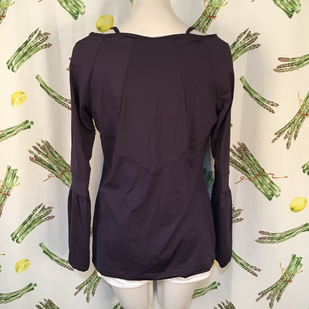 NEW Adidas Purple Cold Shoulder Performance Size L - Picture 4 of 6